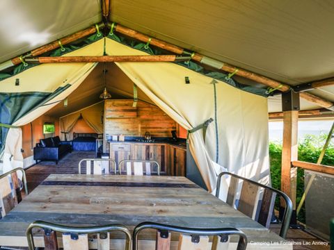 Tente en toile et en bois 5 personnes - LODGE KENYA