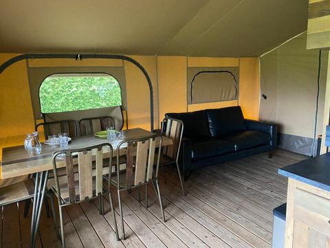 Tente en toile et en bois 5 personnes - LODGE KENYA