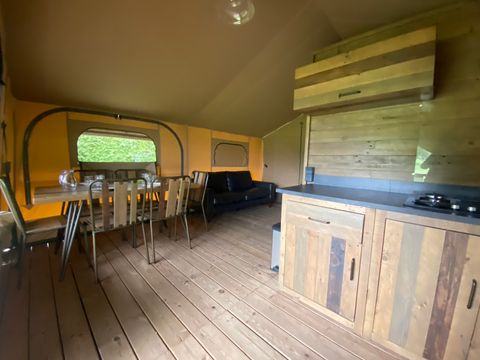 Tente en toile et en bois 5 personnes - LODGE KENYA