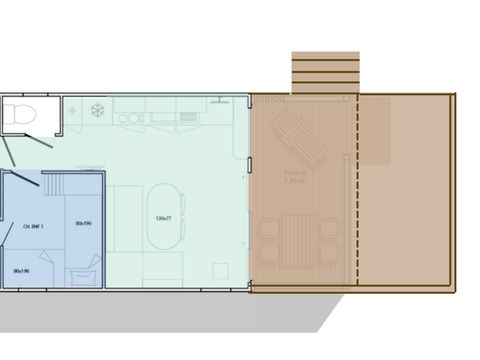 MOBILHOME 4 personnes - VISTA - 2 chambres