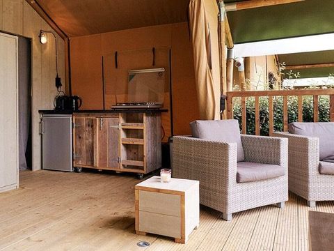 Tente en toile et en bois 5 personnes - Safari