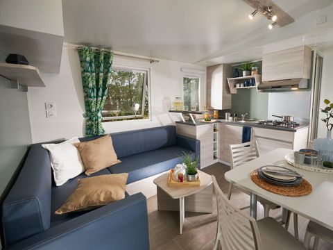 MOBILHOME 6 personnes - Homeflower Premium 33 m² 3 chambres Clim, Tv, lave-vaisselle