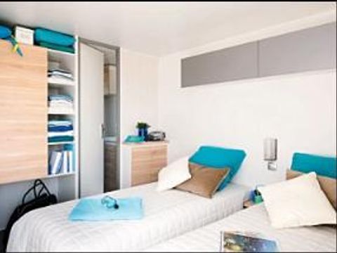 MOBILHOME 4 personnes - Premium Patio 30m² 2 chambres Clim, Tv, lave-vaisselle