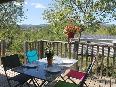 MOBILHOME 4 personnes - Premium Patio 30m² 2 chambres Clim, Tv, lave-vaisselle