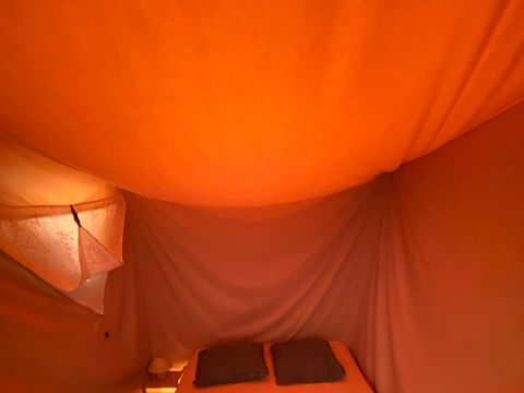 Tente en toile et en bois 6 personnes - Lodge Canada Confort (6p-3ch) 35m² sans sanitaires