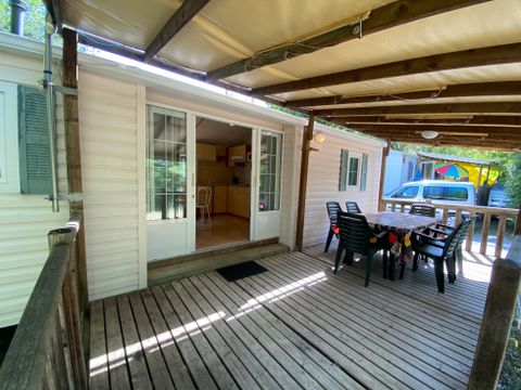 MOBILHOME 4 personnes - Mobil-home Confort 32m² (4p-2ch), Clim, TV
