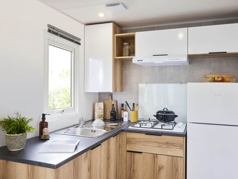 Mobilhome 2 personnes - NEW Confort 22m² - 2p-1 chambre - Clim - TV