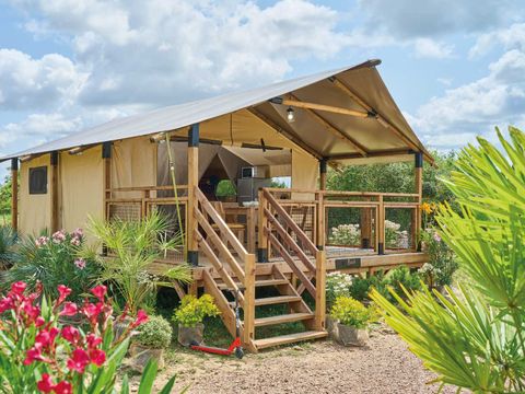 BUNGALOW TOILÉ 5 personnes - LODGE TOILE BALI 32 M² 4/5 PERS 2 CHAMBRES sans sanitaire