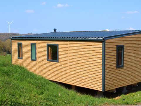 MOBILHOME 4 personnes - Mobil-home PREMIUM 4p (33m²) , 2 chbres, clim, TV, Lave-vaisselle, terrasse, lit Queen Size