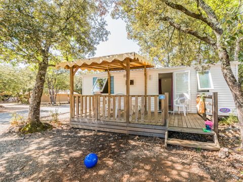 MOBILHOME 6 personnes - Comfort | 2 Ch. | 4/6 Pers. | Terrasse surélevée | Clim.