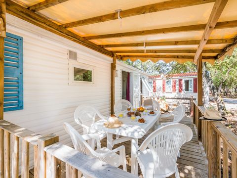 MOBILHOME 6 personnes - Comfort | 2 Ch. | 4/6 Pers. | Terrasse surélevée | Clim.