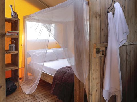 TENTE TOILE ET BOIS 6 personnes - hu Glamp Premium XL	Tenda