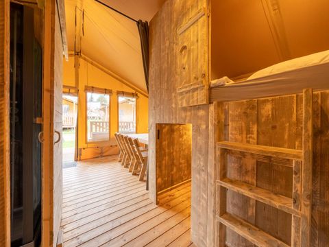 TENTE TOILE ET BOIS 6 personnes - hu Glamp Premium XL	Tenda