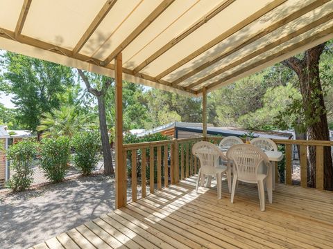 MOBILHOME 4 personnes - Premium | 2 Ch. | 4 Pers. | Terrasse surélevée | Clim.