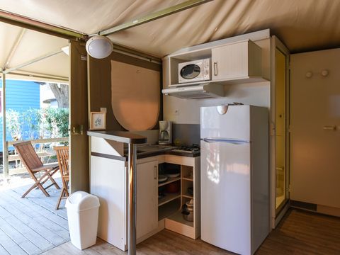 TENTE TOILE ET BOIS 5 personnes - Tente en toile et en bois 5 personnes
