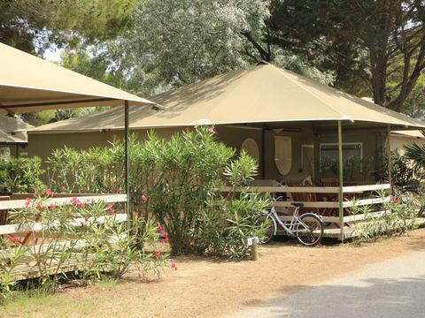 TENTE TOILE ET BOIS 5 personnes - Tente en toile et en bois 5 personnes
