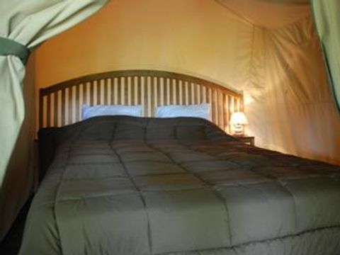 Tente en toile et en bois 5 personnes - Tente Safari - KENYA 30m² - 2 chambres - Sans sanitaires