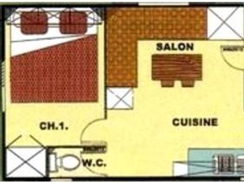 Mobilhome 6 personnes - Mobil-home Ridorev 27m² - 2 chambres (T4)
