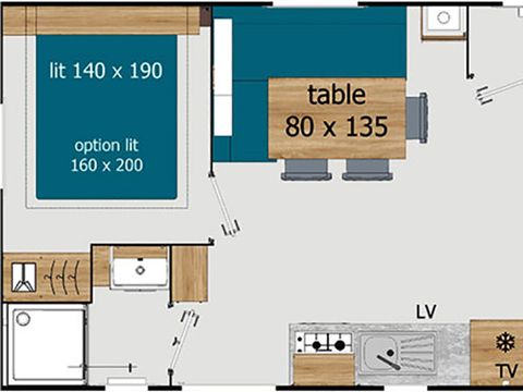 MOBILHOME 6 personnes - Ciela Confort - 3 chambres