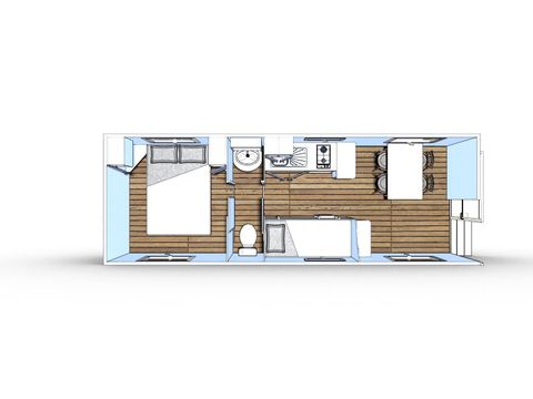 HÉBERGEMENT INSOLITE 4 personnes - Roulotte, sans sanitaires 20 m²
