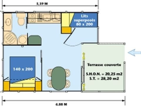 CHALET 4 personnes - Family Classic 25 m² 