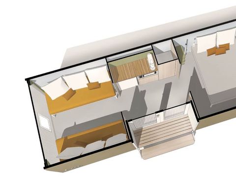 Bungalow toilé 4 personnes - Coco Sweet