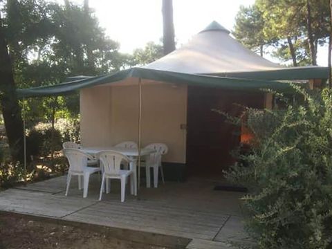 TENTE 5 personnes - Pagan - Arrivée dimanche - avec sanitaire - Animaux Interdits