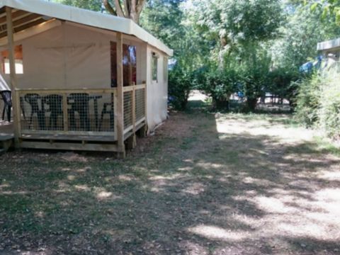 TENTE TOILE ET BOIS 5 personnes - Sahari - Arrivée samedi sans sanitaire TENTE TOILE ET BOIS 5 personnes - Sahari - Arrivée samedi sans sanitaire