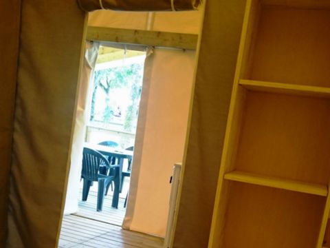 TENTE TOILE ET BOIS 5 personnes - Sahari - Arrivée samedi sans sanitaire - Animaux Interdits