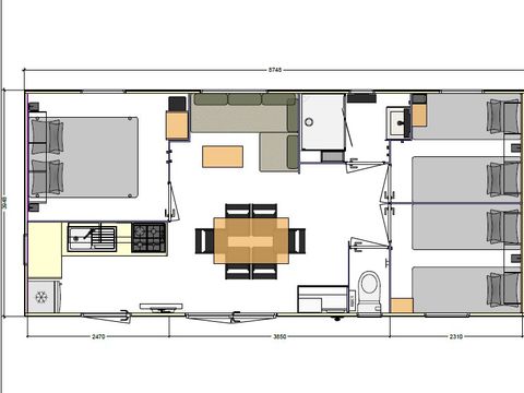MOBILHOME 6 personnes - MH privilège 6p 3ch animal interdit dimanche MOBILHOME 6 personnes - MH privilège 6p 3ch animal interdit dimanche