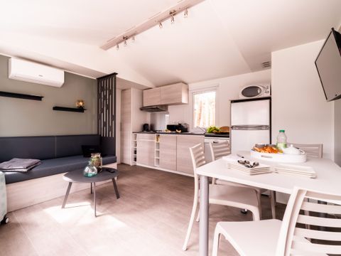 Mobilhome 6 personnes - Privilège P3 - 3 chambres - 2 salles de bain - JACUZZI - GARDEN