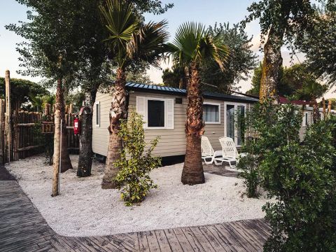 MOBILHOME 6 personnes - Pack Privilège 4 Pièces 6 Personnes Climatisé + TV