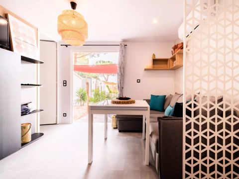 MOBILHOME 4 personnes - Pack Privilège Zone Premium Garden 3 Pièces 4 Personnes Climatisé + TV