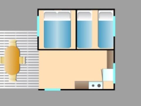 BUNGALOW TOILÉ 4 personnes - Bungalow toilé