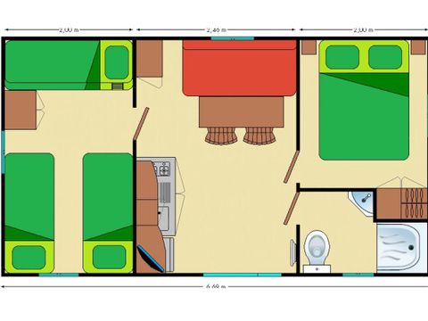 MOBILHOME 5 personnes - IRM OPTIMA