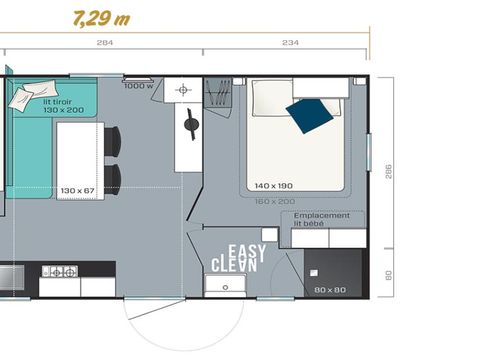 MOBILHOME 6 personnes - MERCURE