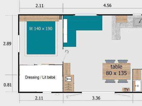 MOBILHOME 6 personnes - XLIA