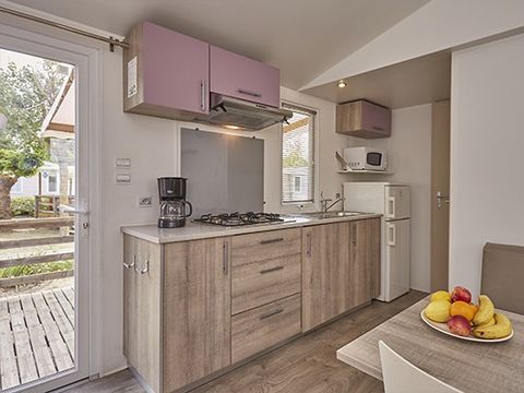 Mobilhome 6 personnes - Comfort XL | 2 Ch. | 4/6 Pers. | Terrasse surélevée | Clim.