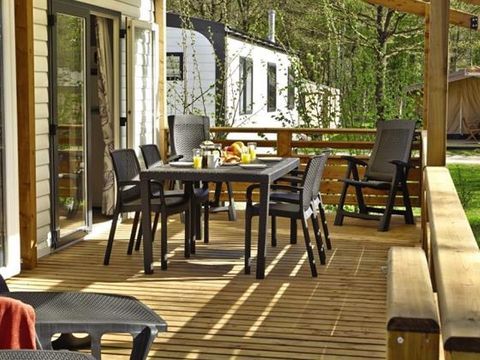 MOBILHOME 8 personnes - Premium | 3 Ch. | 6/8 Pers. | Terrasse surélevée