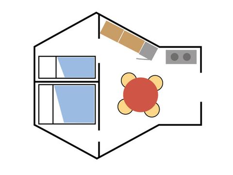 HÉBERGEMENT INSOLITE 4 personnes - (Sans sanitaires, sans eau)