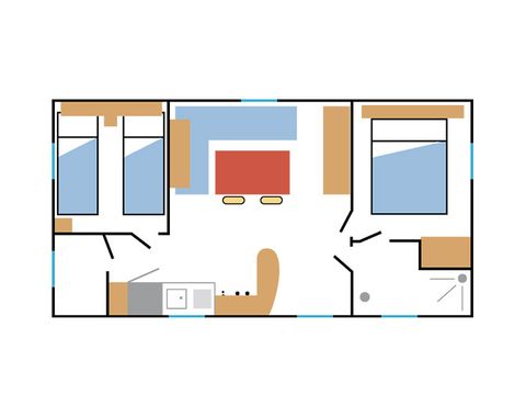 MOBILHOME 4 personnes - RESIDENCE