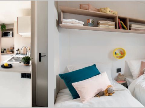 MOBILHOME 5 personnes - Premium - 2ch - terrasse couverte - CLIM + TV