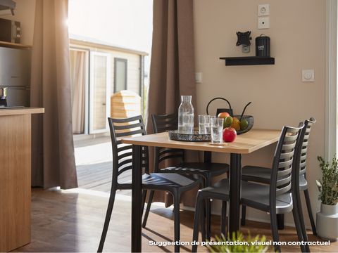 MOBILHOME 6 personnes - Homeflower Premium 35m² - 3 chambres + terrasse + TV + Draps + Serviettes + Clim