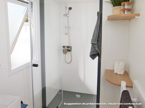 MOBILHOME 4 personnes - NEW // Homeflower Premium 29m²PMR (2ch) + terrasse + TV + LV + Clim + Draps + Serviettes