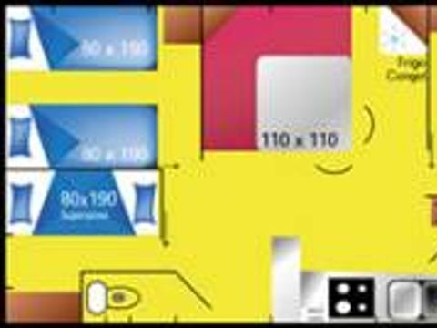 MOBILHOME 6 personnes - LOUISIANA