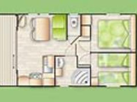 MOBILHOME 4 personnes - CALIFORNIA