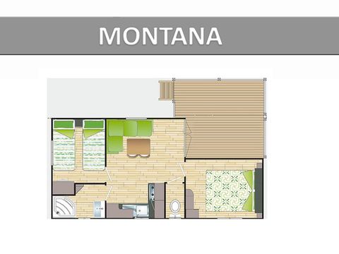 MOBILHOME 4 personnes - MARINA/MONTANA LOISIR Climatisé 4 personnes