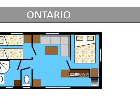 MOBILHOME 6 personnes - ONTARIO CLASSIC Climatisé 4/6 personnes