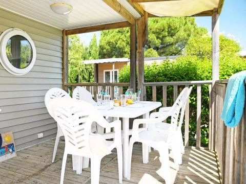 MOBILHOME 4 personnes - Mobil-Home Safari Classic 3 Pièces 4 Personnes Climatisé + TV