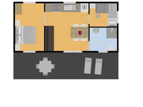 MOBILHOME 4 personnes - accessible aux personnes handicapées Nice
